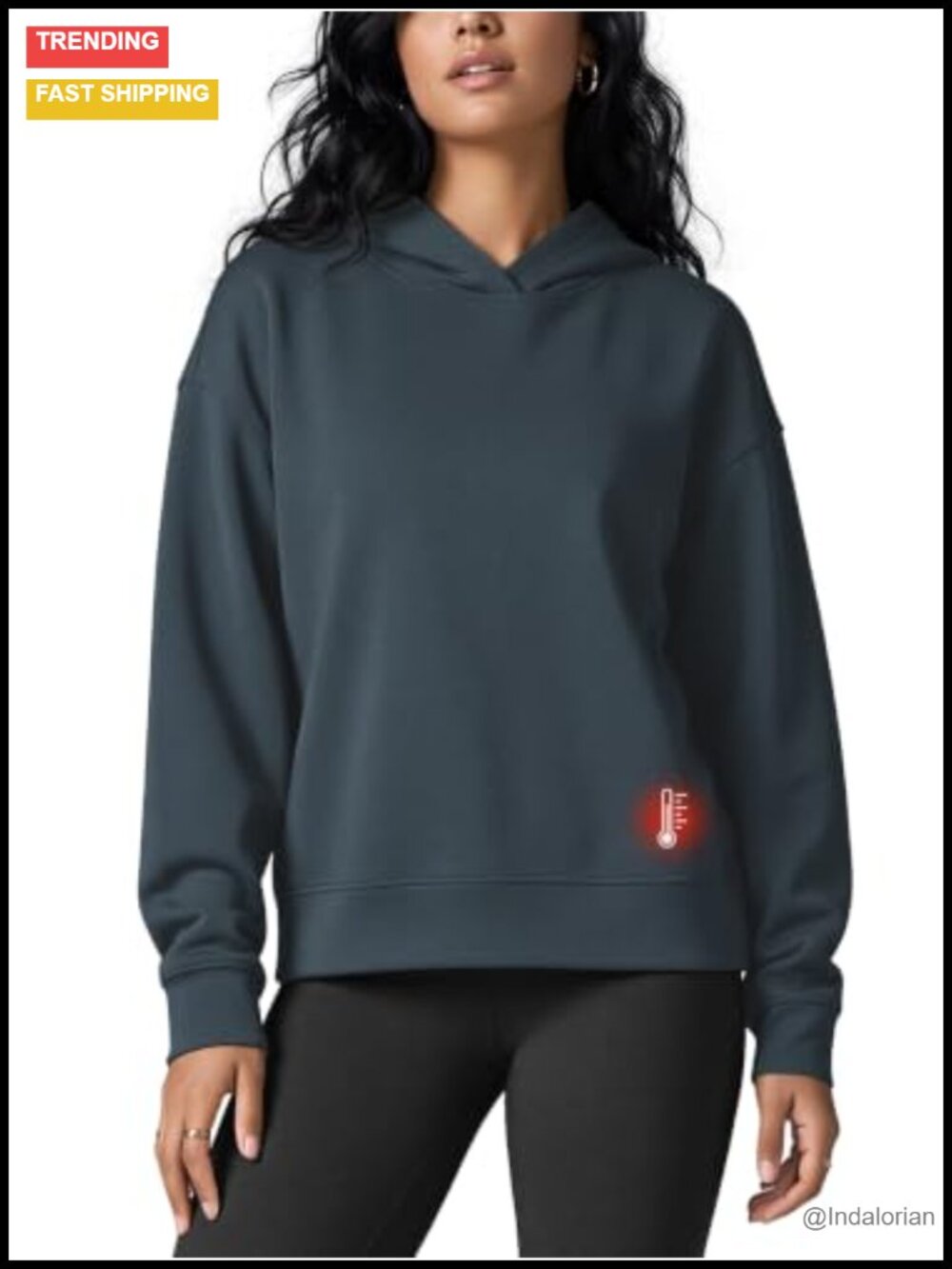 Modal Soft Fleece Lined Hoodie Long Sleeve Relaxed Pullover Sweatshirt